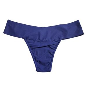 Hanky Panky BreatheSoft Natural Rise Thong Odyssey Blue Royal S New With Tags